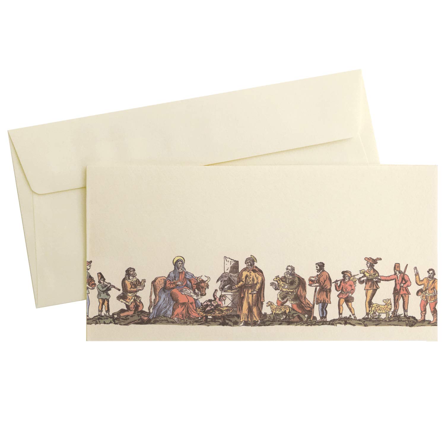 TassottiHorizontal Christmas Greeting Card with Crib Envelope