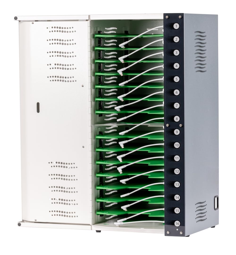 LocknCharge Putnam 16 Charging Station Prewired with USB-C PD - Charge, Store and Secure 16 Tablets