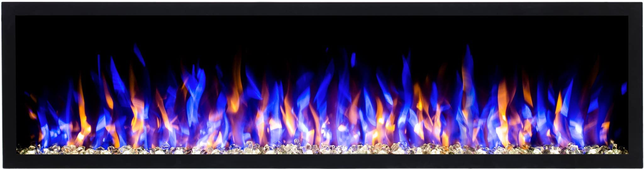 Caminetto elettrico a LED Pride s165 AFLAMO senza funzione di riscaldamento (165x42x13cm)