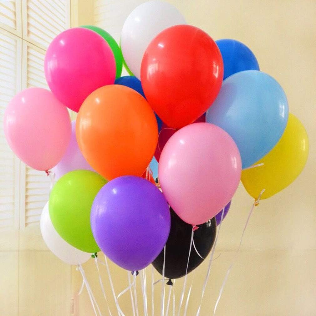 50pcs 12 inch 14 Colors Assorted Balloons for Boys Girls Birthday Party Balloon
