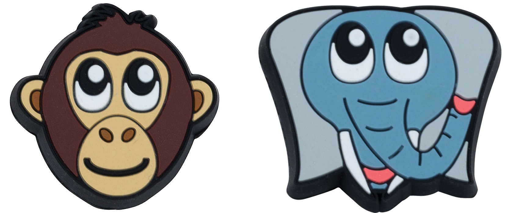 Gamma Sports Zoo Damps Vibration Dampeners (2-Pack), Monkey/Elephant