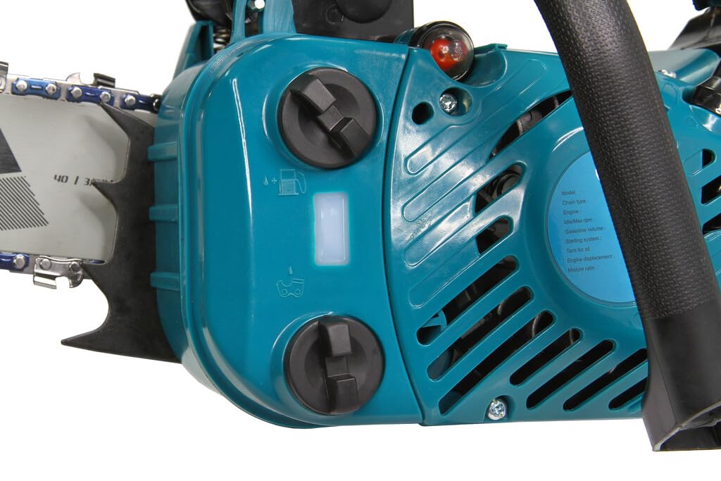 Motosierra Cata de explosión gasolina | 900 W | 25,4 cc | Corte útil 20 cm | Cadena 3/8" Lubricación automática | Ligera 3,6 kg | Sistema Anti-Vibración