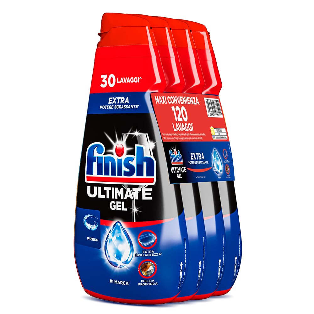 Finish Ultimate Gel Detersivo Lavastoviglie 120 Lavaggi