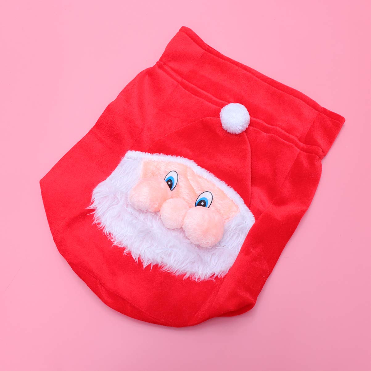 ABOOFAN 3 Piezas bolsa de de dulces de navidad saco de papá noel bombones para regalar ornamento bolsas de envolver con cordón bolsa de navidad largo bolsa de dulces bolso de mano