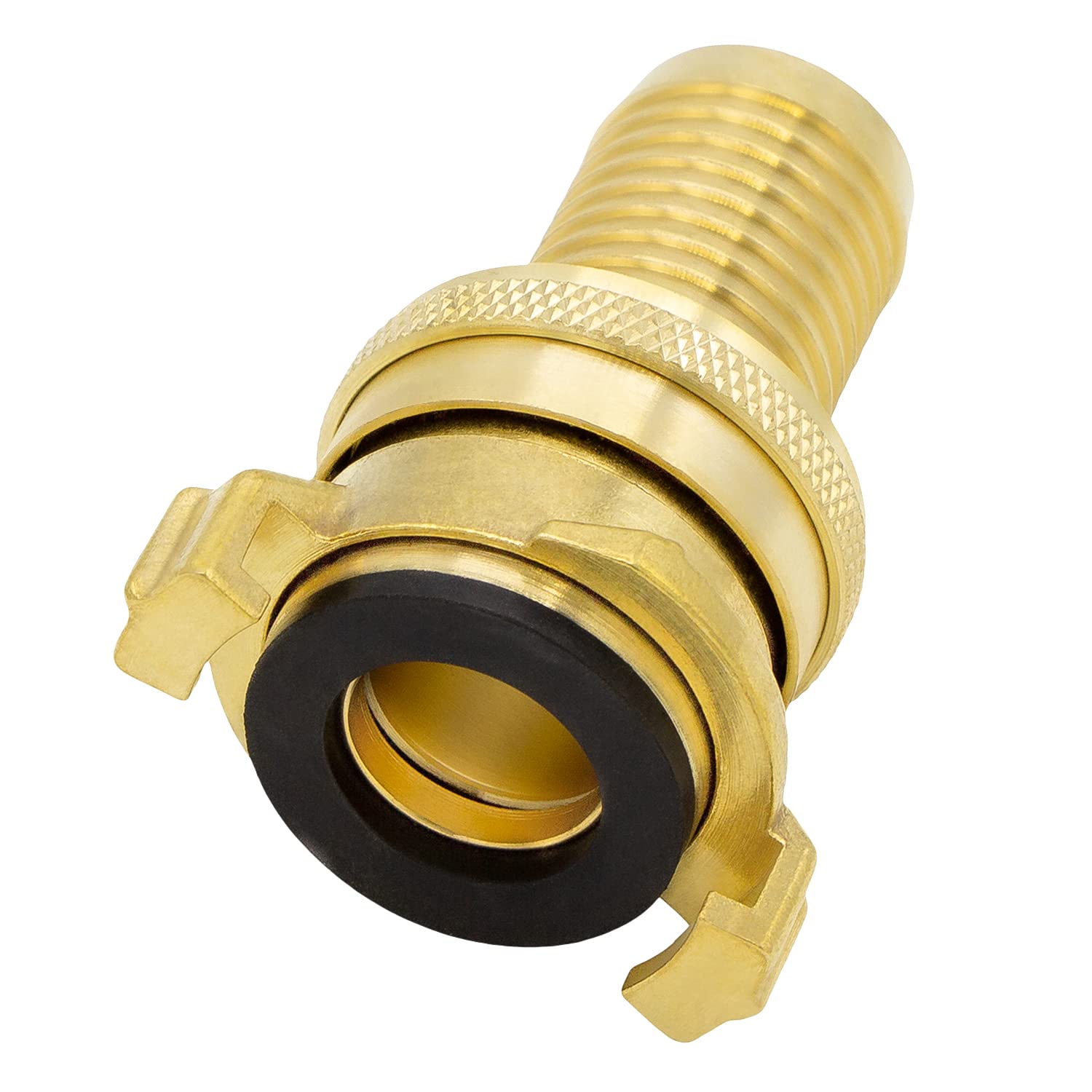 VARIOSAN Raccordo Aspirazione E Alta Pressione 12432 - 1 1/4" In Ottone Lucido, Compatibile Con Sistema Geka