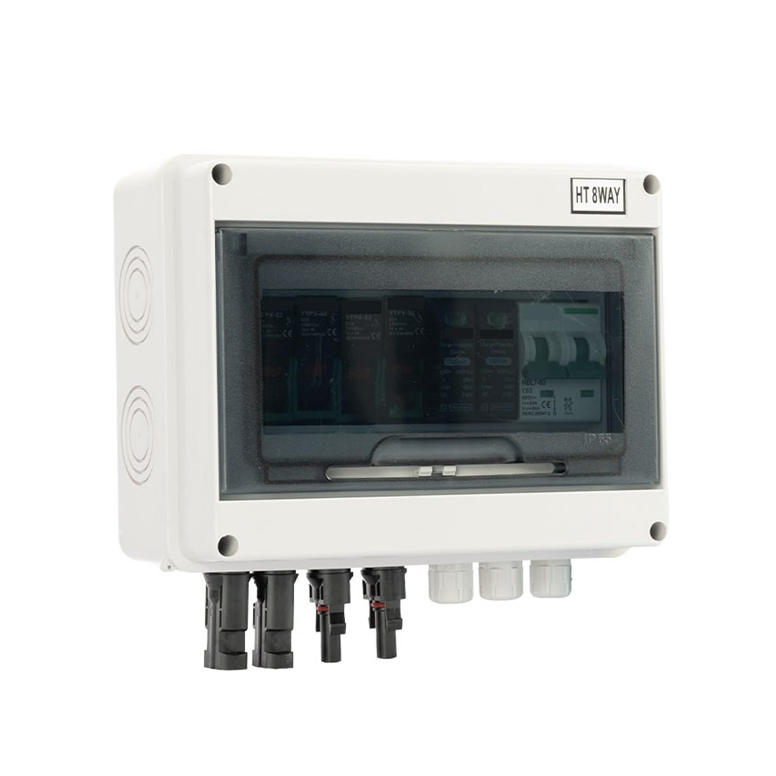 RWRAPS Scatola combinatrice DC Impermeabile for Esterni 2 Stringhe 2 ingressi 1 Uscita 600 V IP65 PV Protezione Contro Le sovratensioni solari