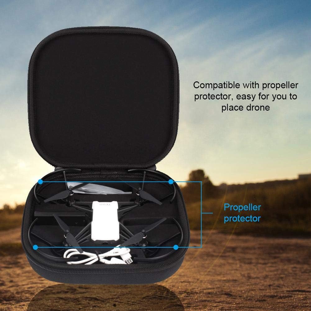 Dilwe Drone Quadcopter Storage Bag, RC Drone Nylon Carrying Bag Portable Hard Travel Case Handbag Storage Box Store Carry Case Accessory Compatible with Tello