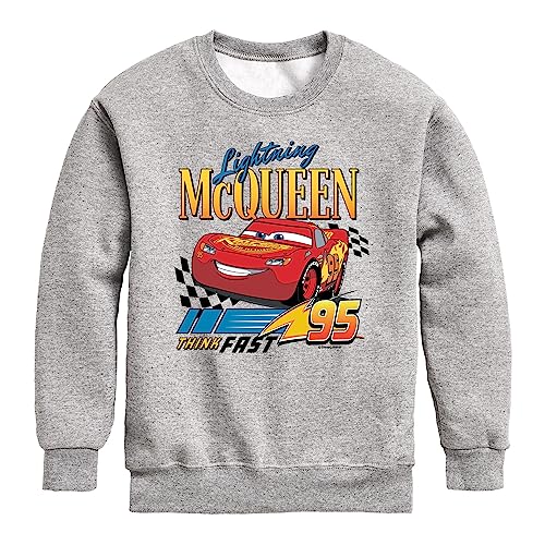 Disney Cars - Lightning McQueen Think Fast - Toddler and Youth Crewneck Fleece Sweatshirt