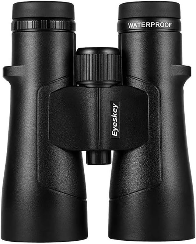 ZXASDC Binoculars for Adults 10x50 Compact with Weak Light Night Vision Large Eyepiece Waterproof BAK-4 Prism for Bird Watching Hunting Wildlife Travel Sports etc (Black).