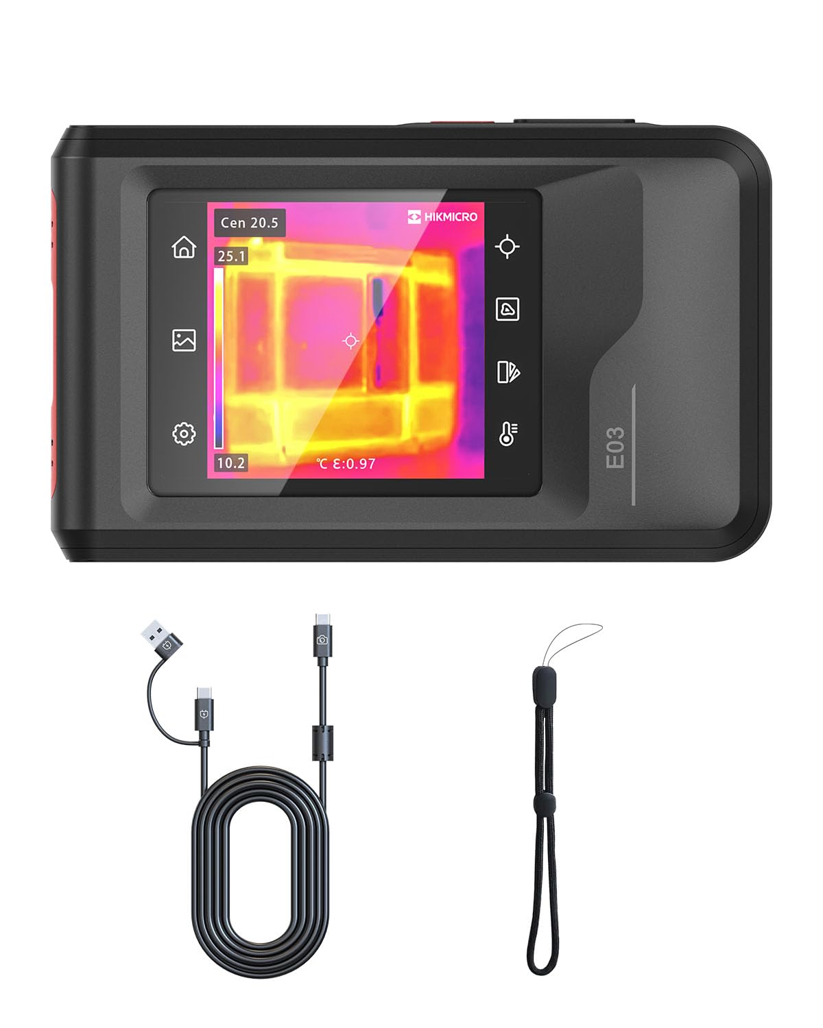 HIKMICRO E03 Thermal Camera with Visual Camera, 3.5
