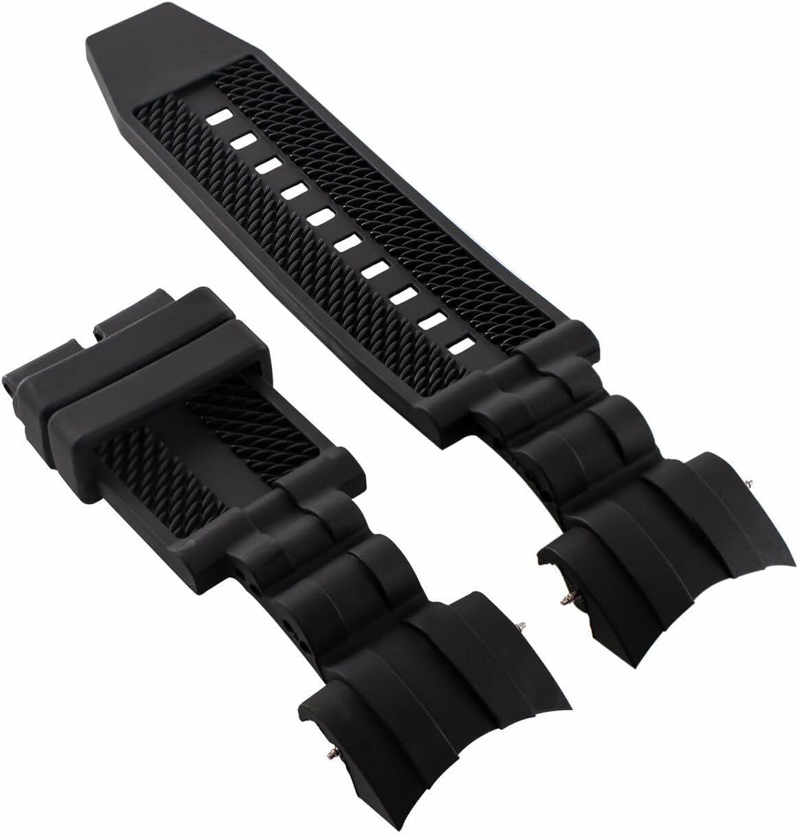 Ewatchparts 26mm Rubber Band Strap Compatible With Invicta Reserve Jason Taylor 14071 Bolt Zeus Black