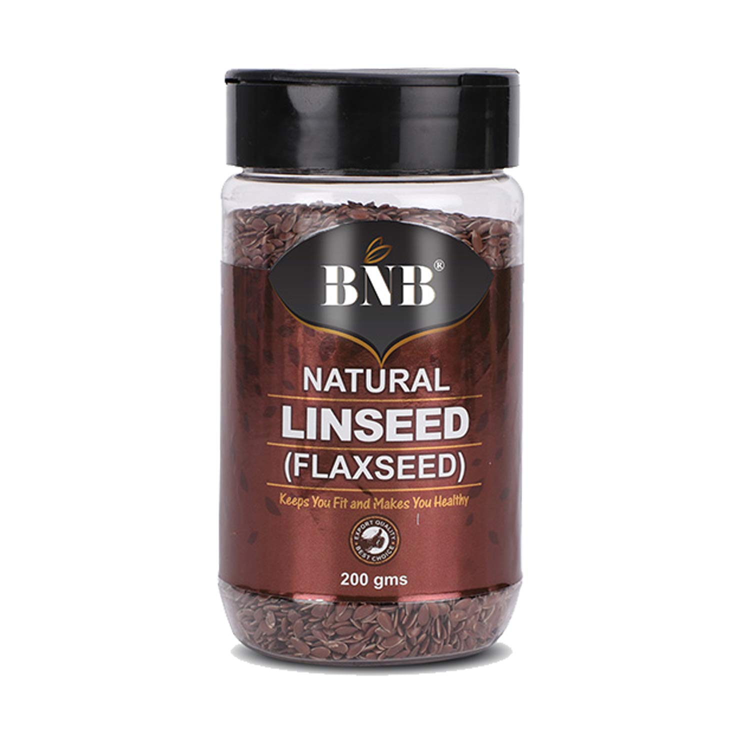 BNB Fresh | Natural Flaxseed | Linseed | | Alsi ka Beej | 100% Pure Nutritious | Rich in Dietary Fiber, Calcium, Minerals | Omega 3-6-9 | Sprinkler Over Noodles| Rice| Cereals| Salad Dressing(200 Grams)