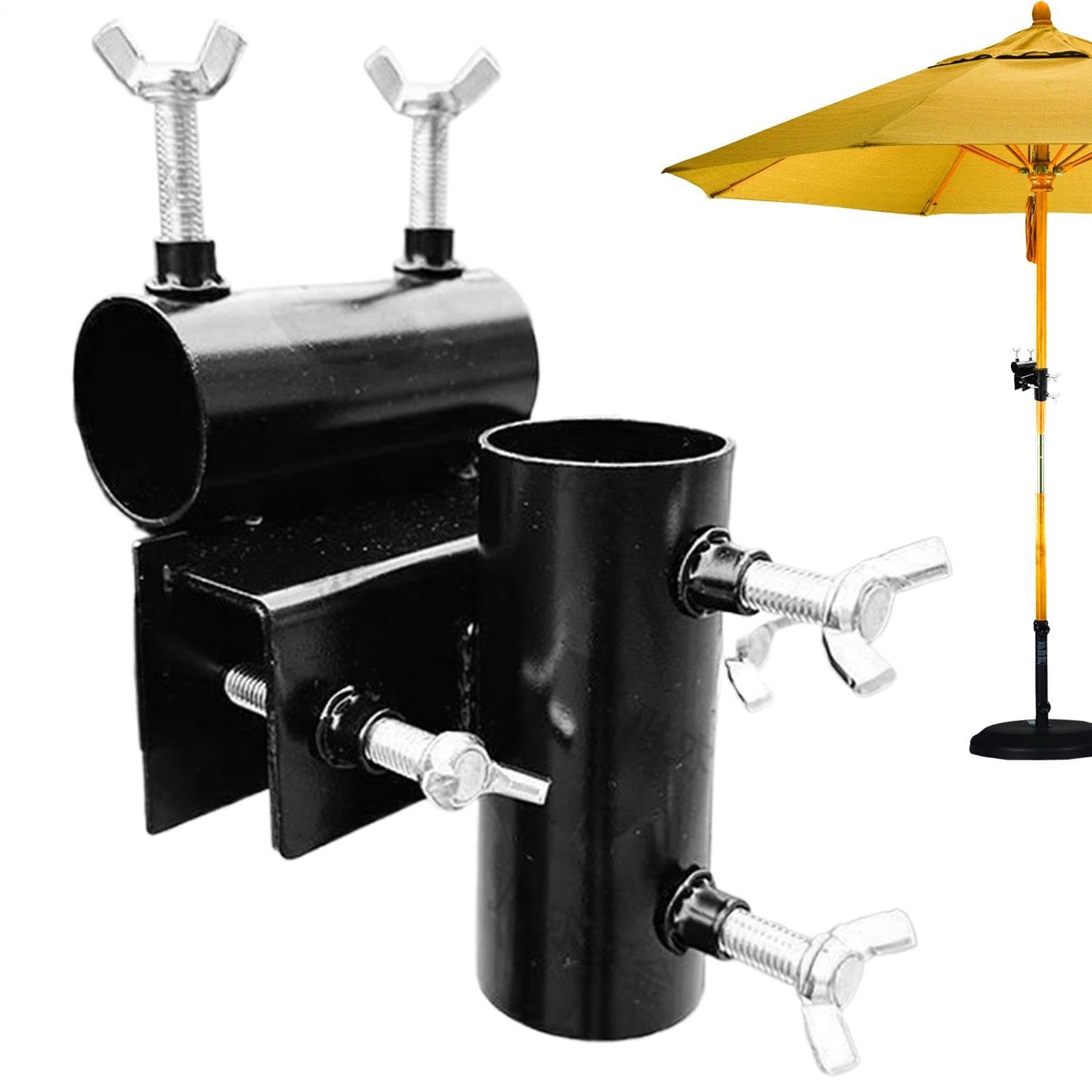 Pince de fixation pour parasol de balcon et terrasse en acier réglable