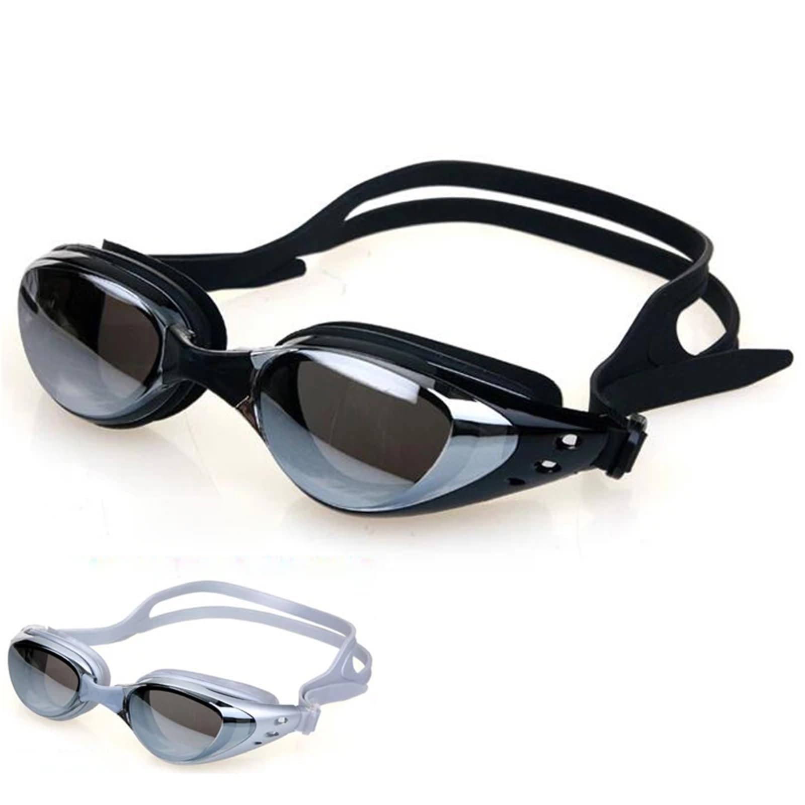 Schwimmbrille Beschichtung Schwimmbrille Professionelle wasserdichte Anti-Beschlag-Schutzbrille Schwimmbad Wassersportbrille for Männer Frauen für Erwachsene