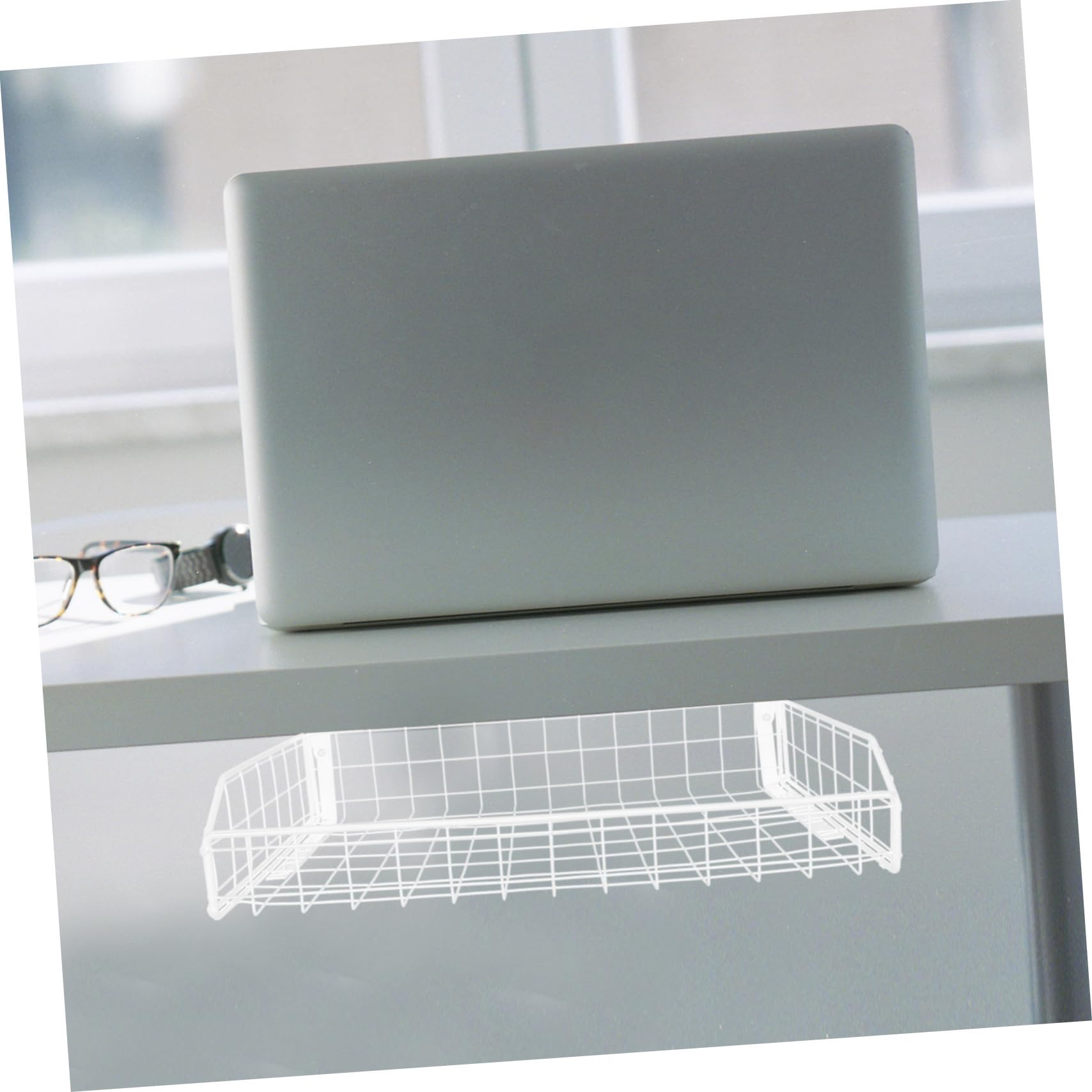 Organisateur de Câbles de Bureau Blanc en Fer Gestion des Câbles Bureau Stabilité et Espace de Travail