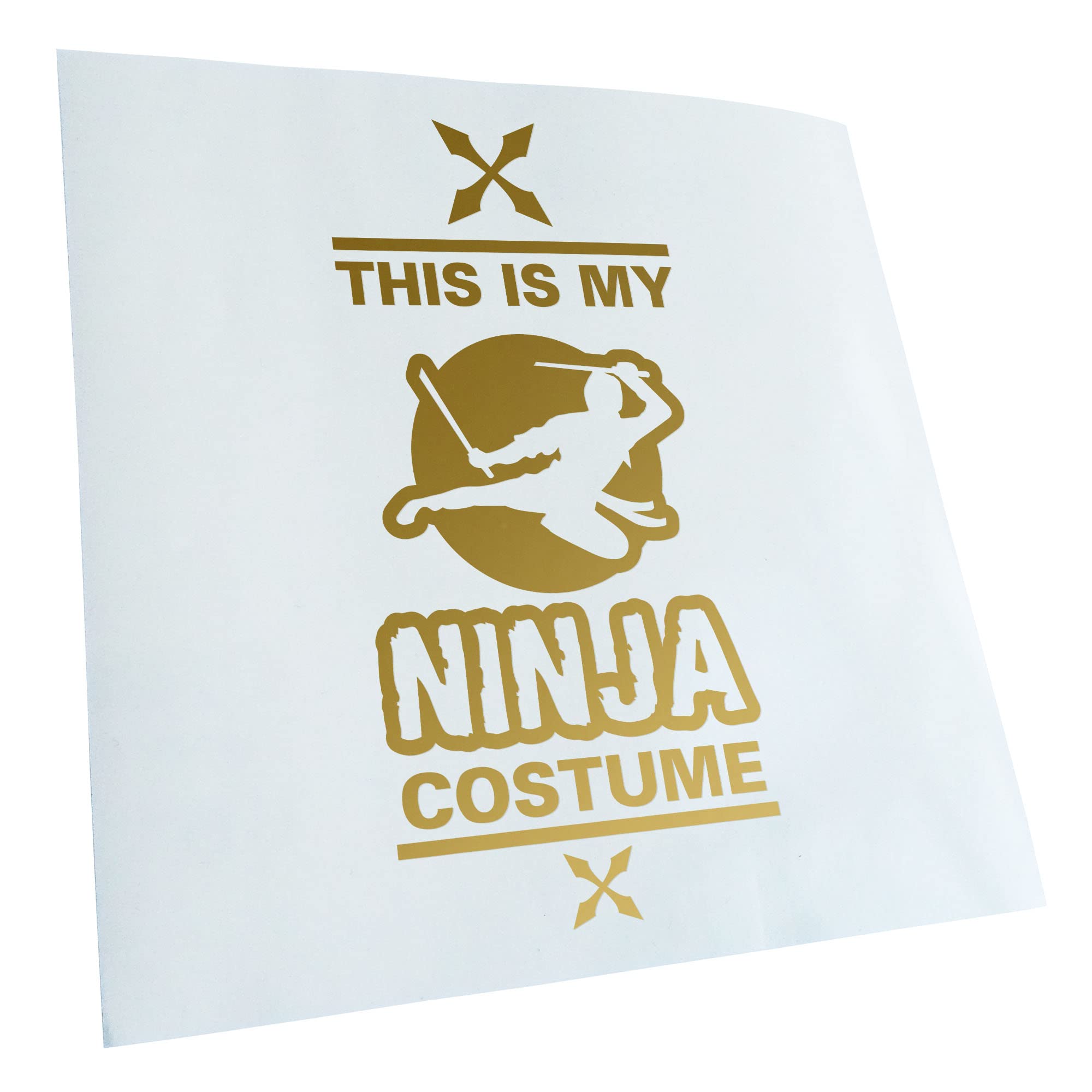 Kiwistar This is My Ninja Costume Sticker 25 Colours Neon Matt