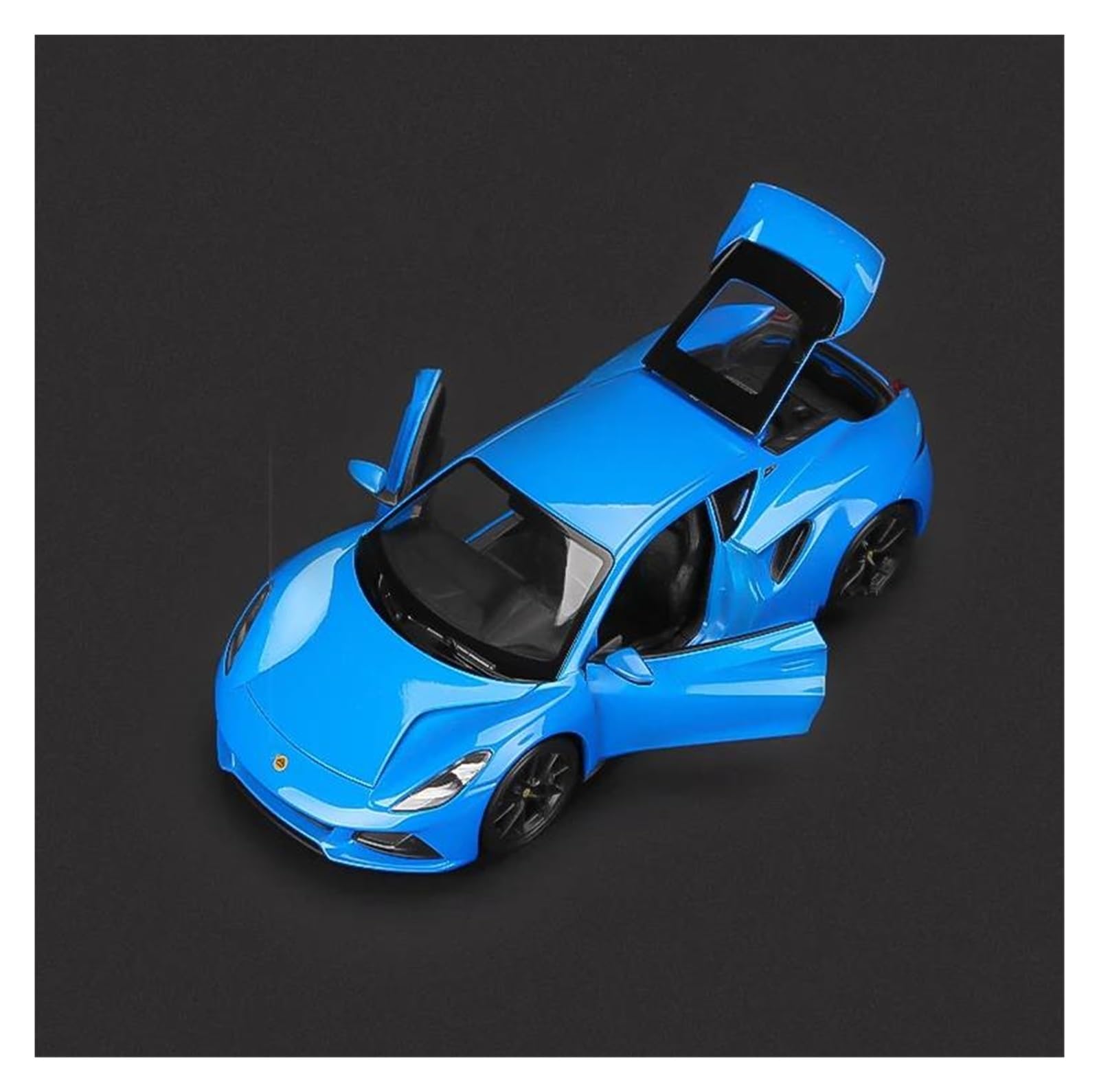 Veicoli a Motore in Scala 1:24 for Lotus Emira in Miniatura, Modello di Auto in Lega di Metallo, Ornamenti for La Decorazione della Casa Modello di Auto Replica(Blue)