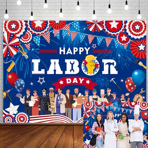 Toile de fond Happy Labor Day bannière décoration de fête du travail pour enseignants et infirmières