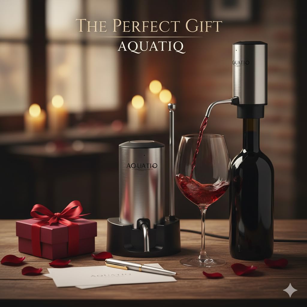 Aérateur de vin électrique avec support et tube rétractable, distributeur automatique d'oxydant de vin en acier inoxydable rechargeable par USB, cadeau pour les amateurs de vin