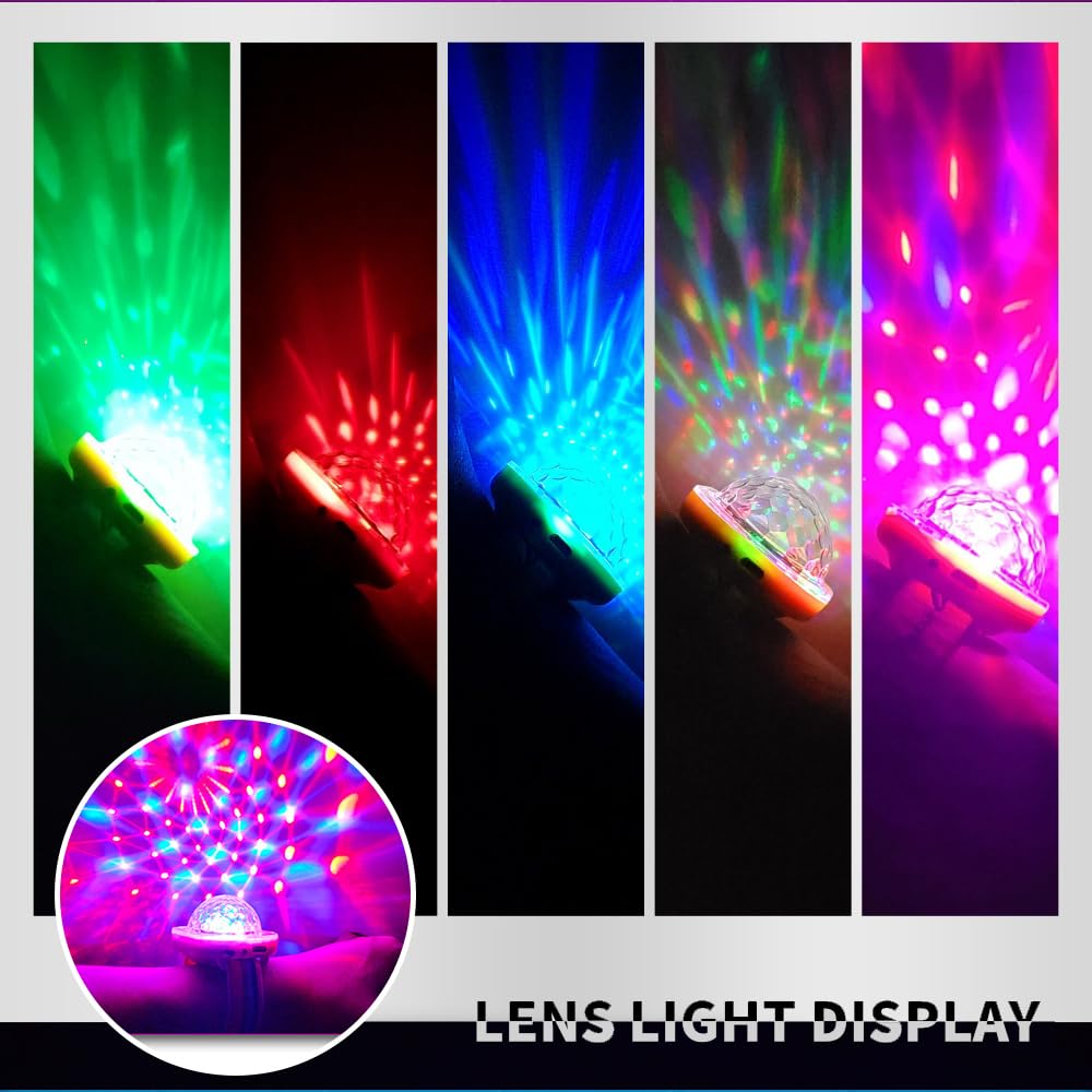 Lunaobrik Leuchtendes Armband - LED Discokugel Armband Mit Saugnapf