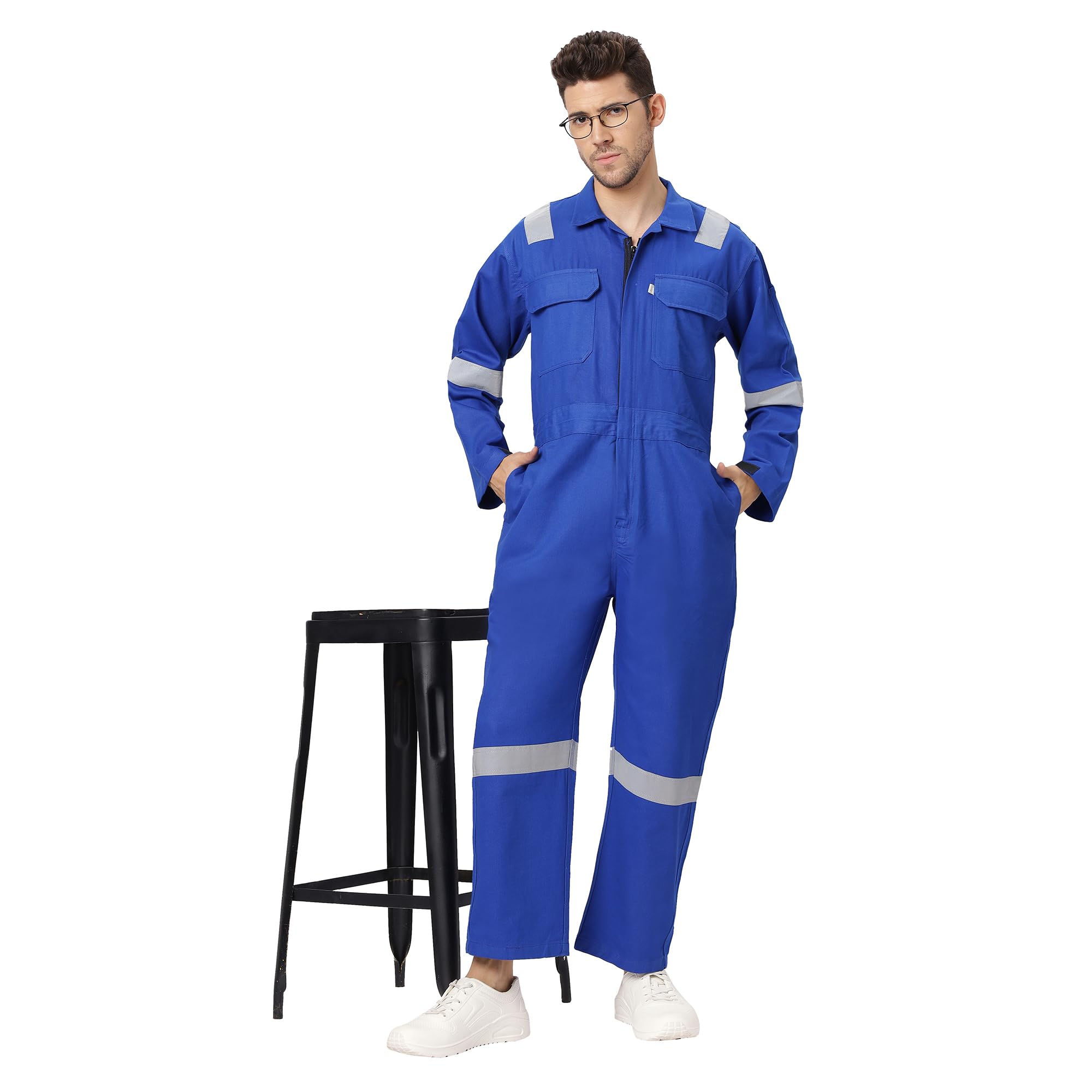 Associated Uniforms 100% Cotton Safety Boiler Suit of 240 GSM (XL, ROYAL BLUE) (B0D9H8N1NF) Amazon Price History, Amazon Price Tracker