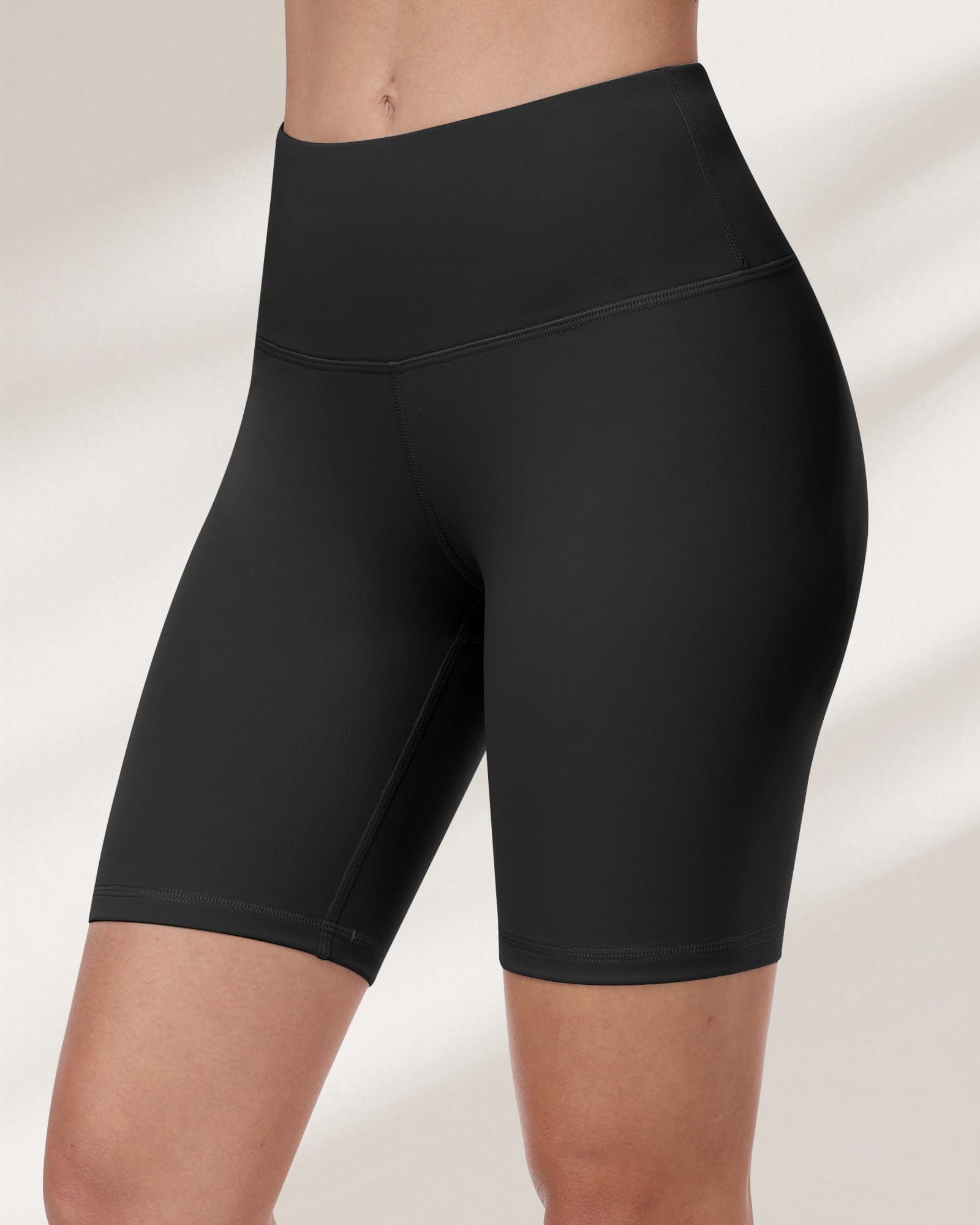 Pantalones cortos de ciclismo para mujer, cintura alta, control de abdomen, suaves, atléticos, gimnasio, yoga - 2