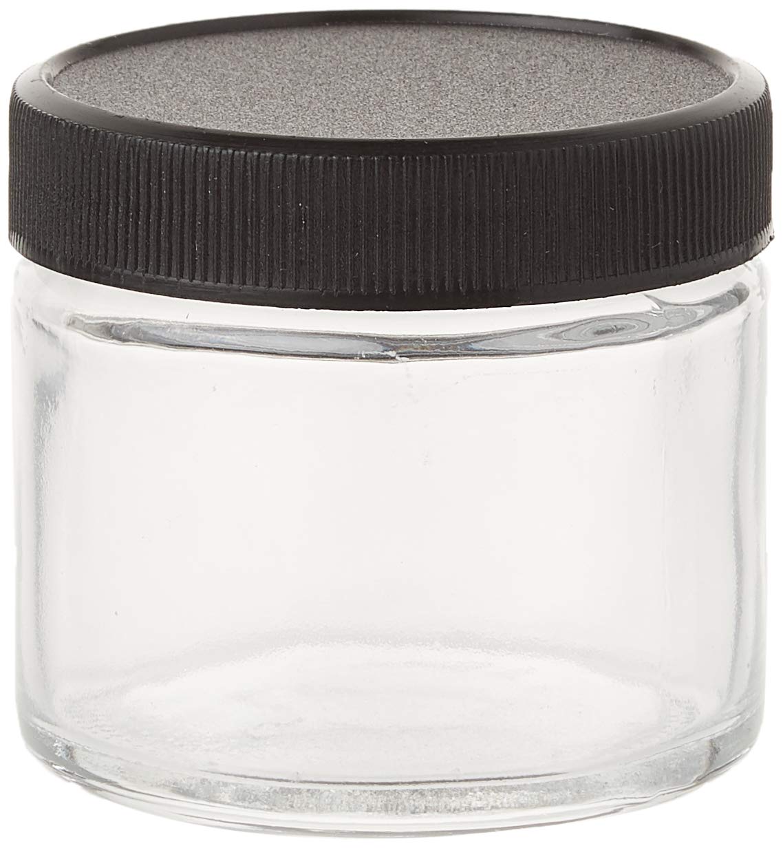 Buy Glass Eighth Jar Air Tight and Smell Proof Medical Marijuana Cannabis Container (Black Lid