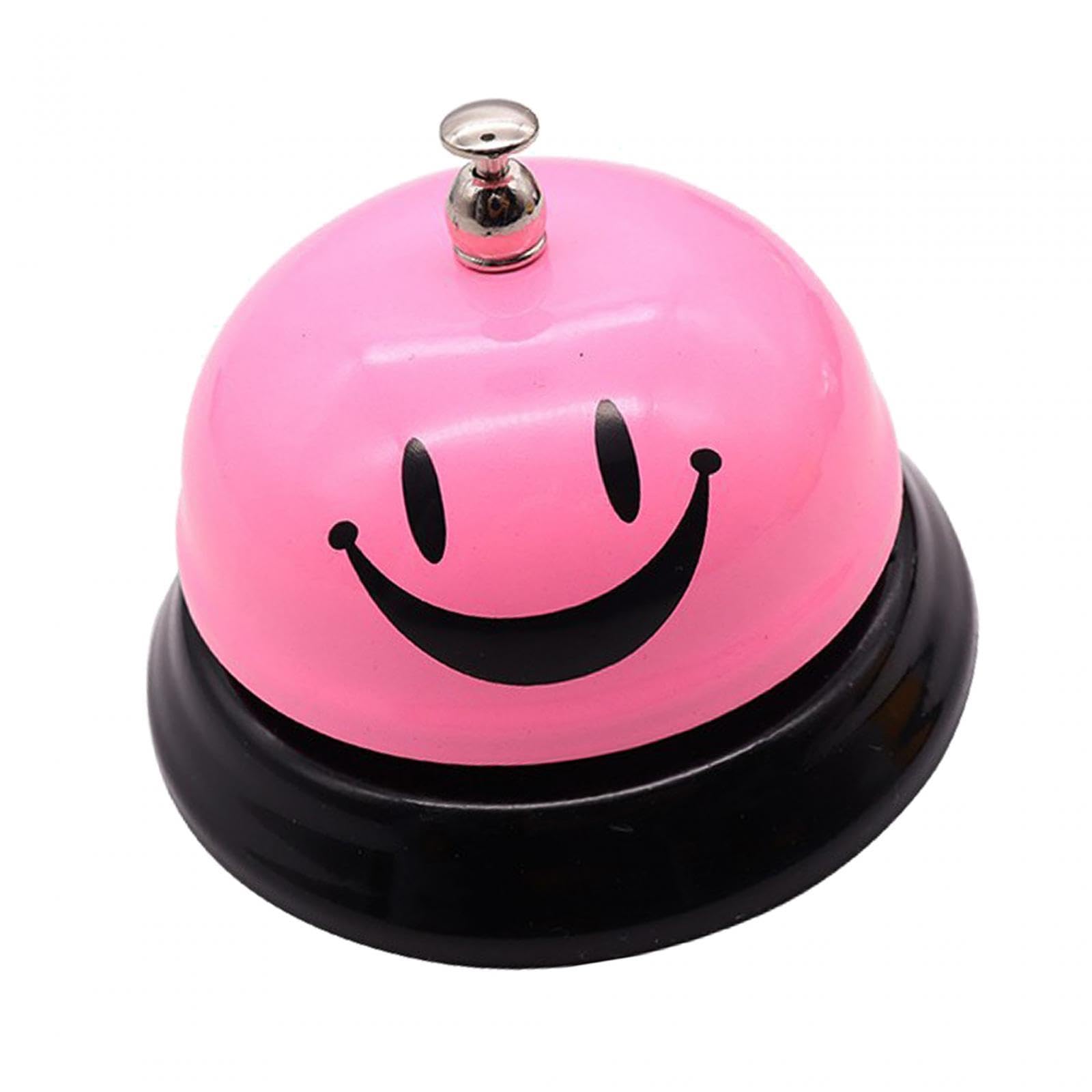 Folpus Service Bell, Counter Bell, Rings Service Dining Bell Desktop Call Bells for Warehouses, Pink