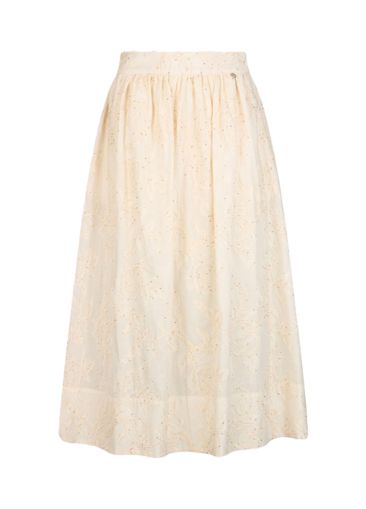 Liu Jo - Falda para mujer - Falda larga midi - Falda de verano - Falda bordada