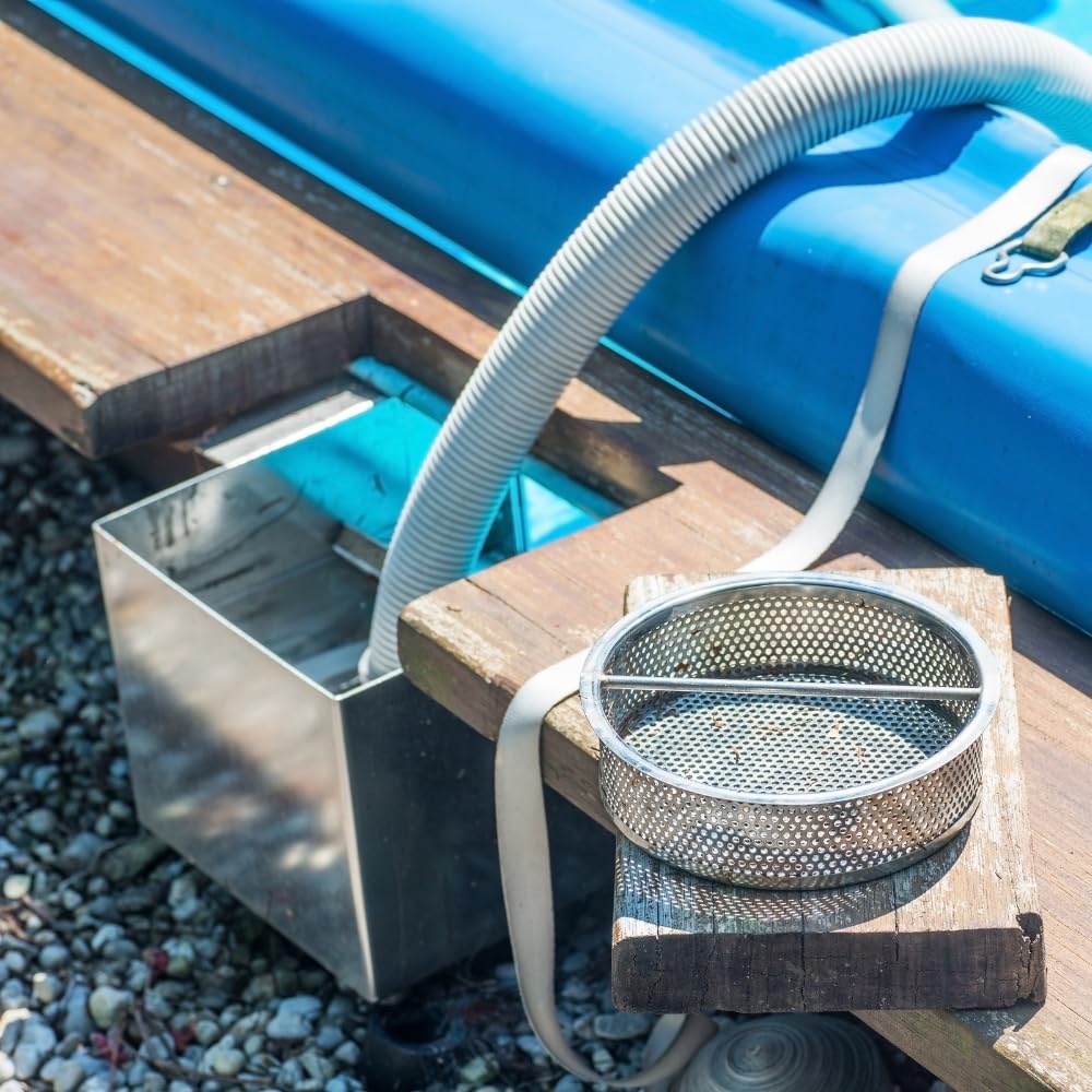 acquaverde | Tubo per Piscina con Manicotti, Galleggiante, Flessibile e Sezionabile, Ideale per Pulizia, Aspirazione, Skimmer e Pompe Filtranti - Bianco (12 metri, ø 38 mm)