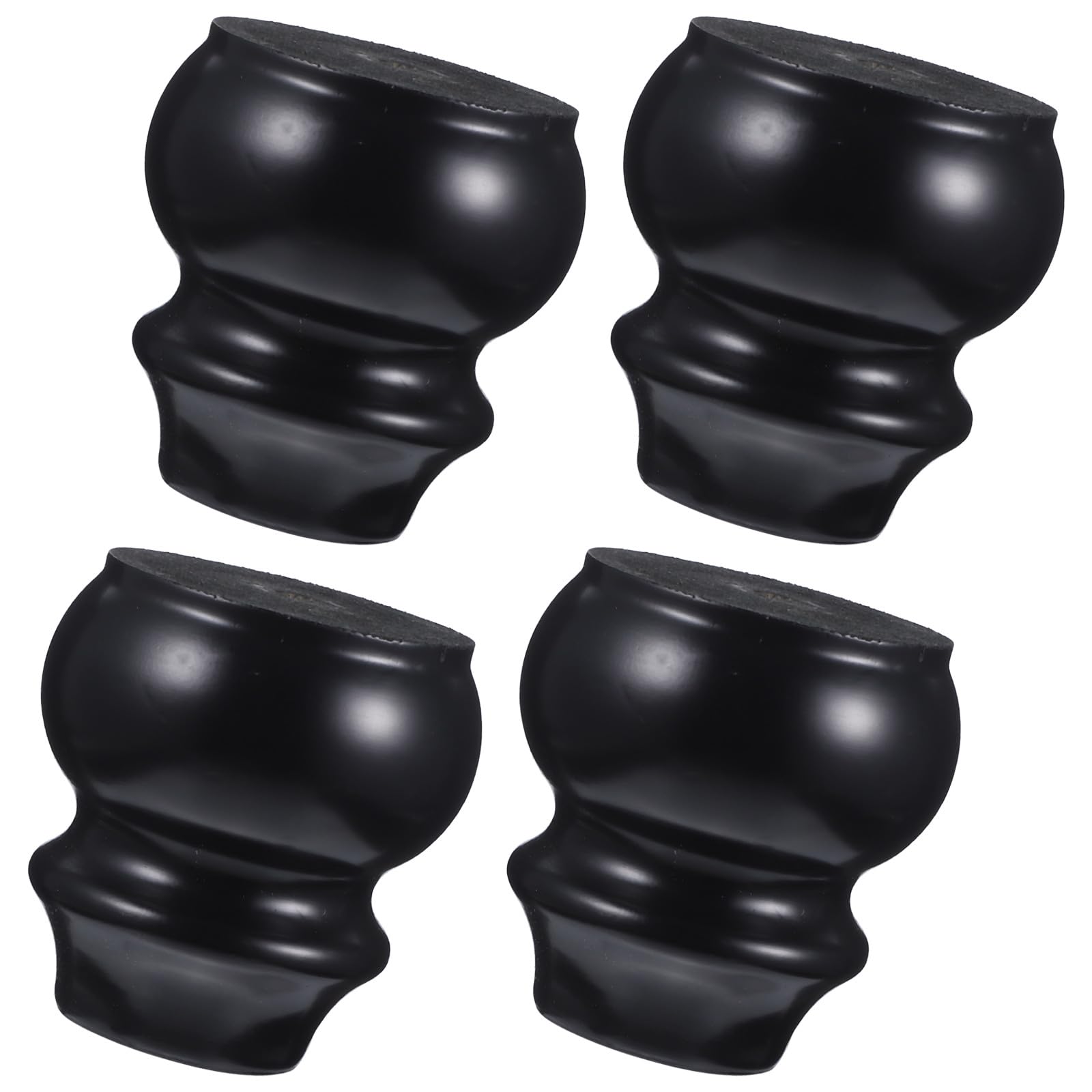 Patas de madera maciza elegantes negras para aparadores de alta gama