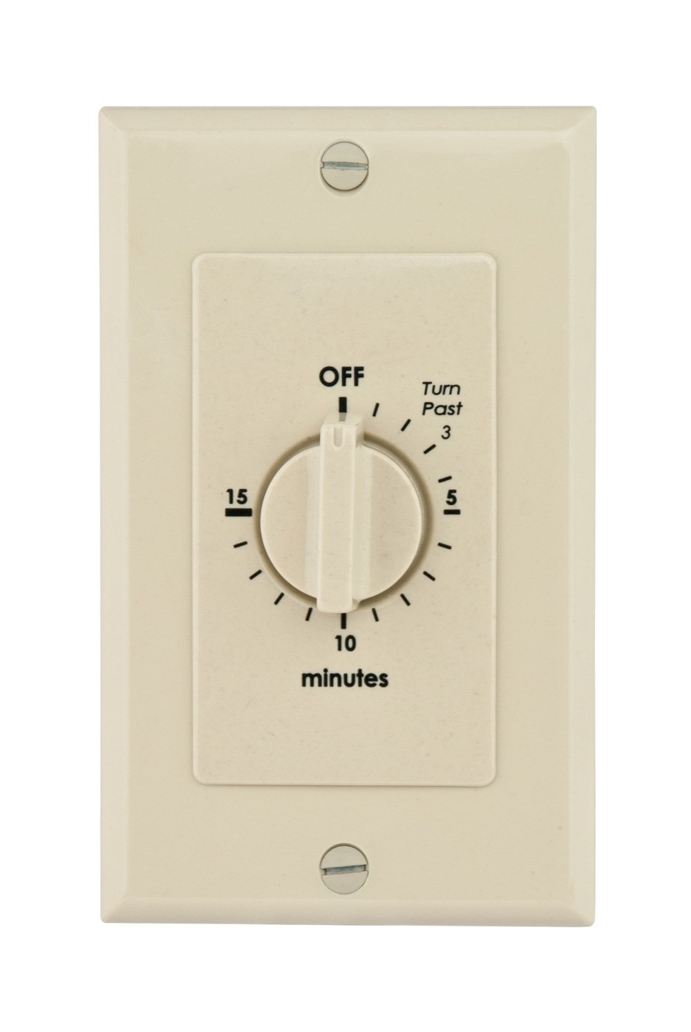 Reliance Controls WB015Y Spring-Wound In-Wall Timer, 15-Minute, Ivory