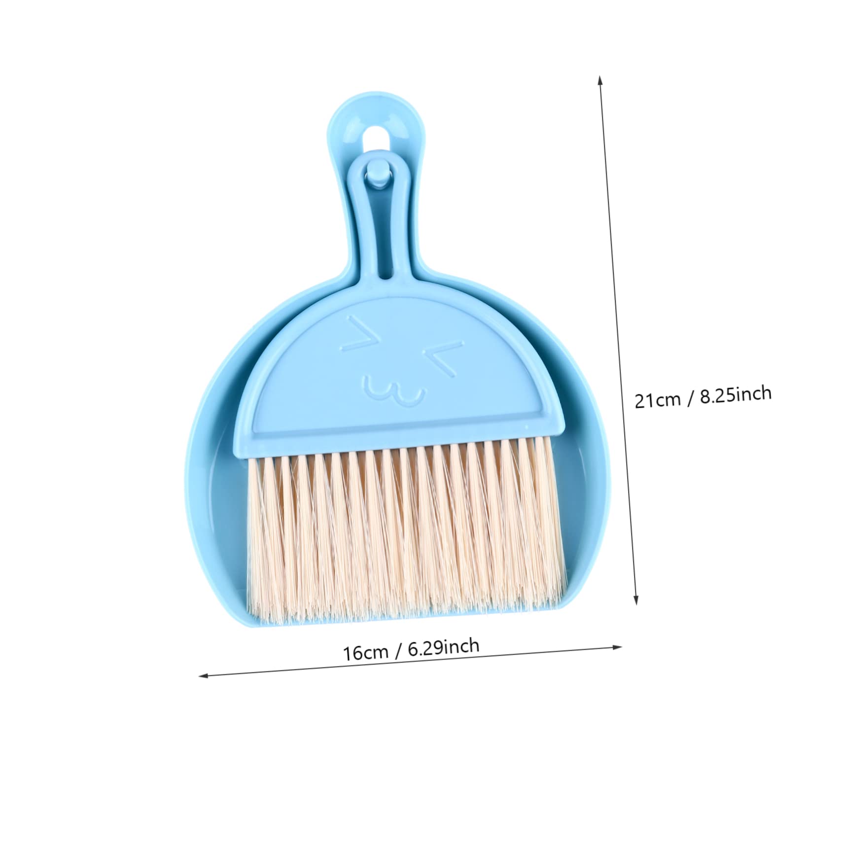 NOLITOY 3Sets Mini Broom Dustpan Desktop Cleaning Brush for Keyboard Home Office Use Compact Design Space Saving Easy to Store Durable Material