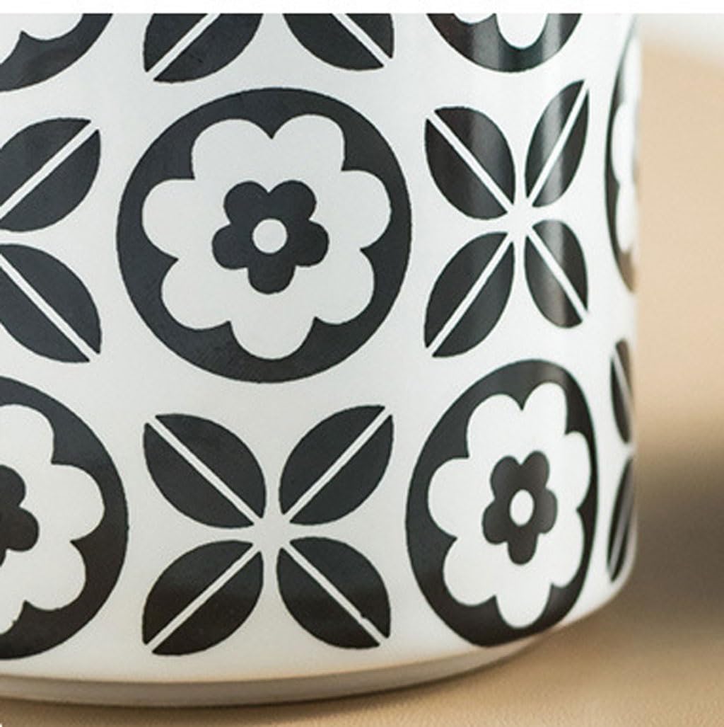 Dozowniki mydła typu push wzór kwiatowy design ceramiczny dozownik balsamu pojemnik na mydło w płynie wielokrotnego użytku dozownik mydła dozownik mydła do łazienki (B)