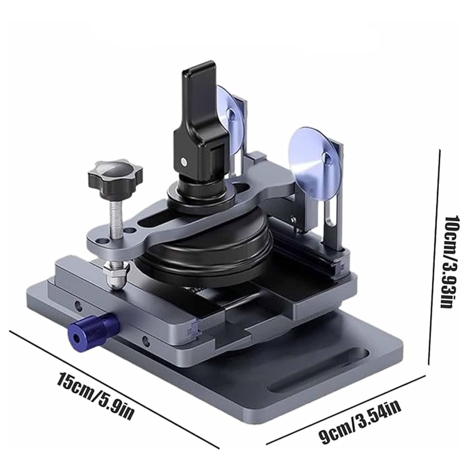 Separatore per schermo cellulare, apri riparazione telefono con rotazione a 360 °, design multi-angolo di modifica, con forte ventosa, kit di riparazione cellulare per apertura schermo