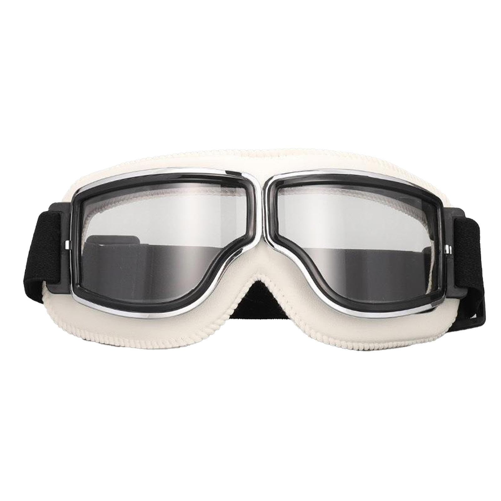TMDGG Motorradbrille Vintage - Blendfreie Windschutzbrille Mit UV400