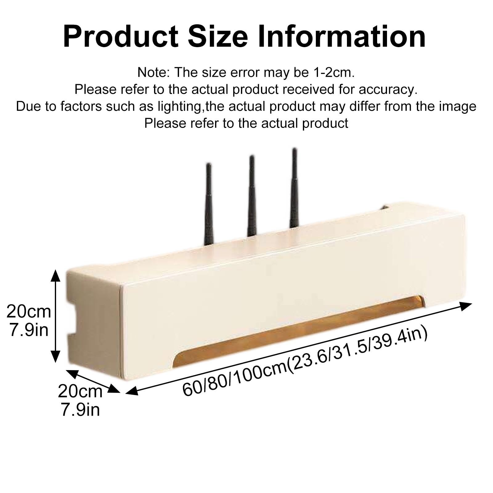 Montaggio a Parete Mobiletto Portaoggetti per Router Wifi,nascondi Router