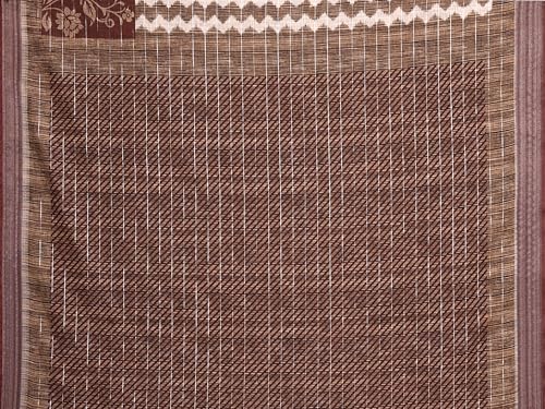 Image of Sidhidata Women's Cotton Linen Blend Lining Digital Printed Saree With Unstitched Blouse Piece (Linen Lining Saree)