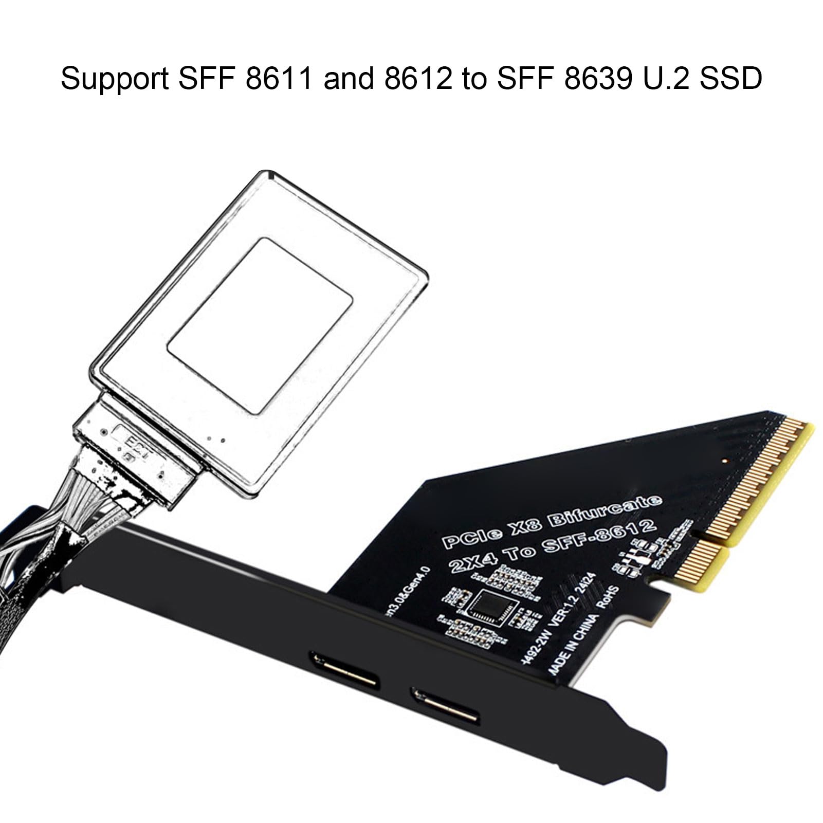 Amazon.com: Zopsc PCIe 4.0 X8 to Oculink Card, SFF 8612 High Speed