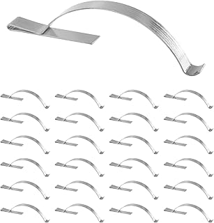 14630 Spring Steel Corner Mount Flat Window Tension Spring, Window Screen Tension Spring to Prevent Windows Shaking Hold Sliding Window Screens in Aluminum Channel Safely (25 Pcs)