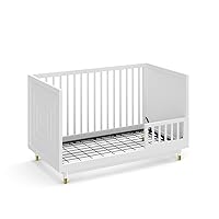 Vista 6 de Little Seeds Riel de aviario para niños pequeños con husillos, color blanco