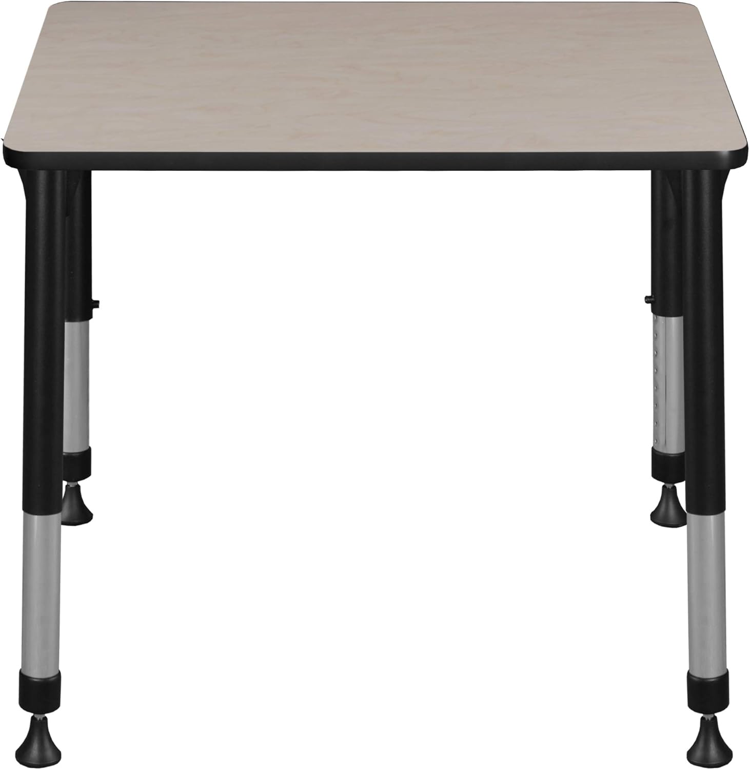 Regency Height Adjustable Rectangular School Student Desk, 18.5"x26", Maple