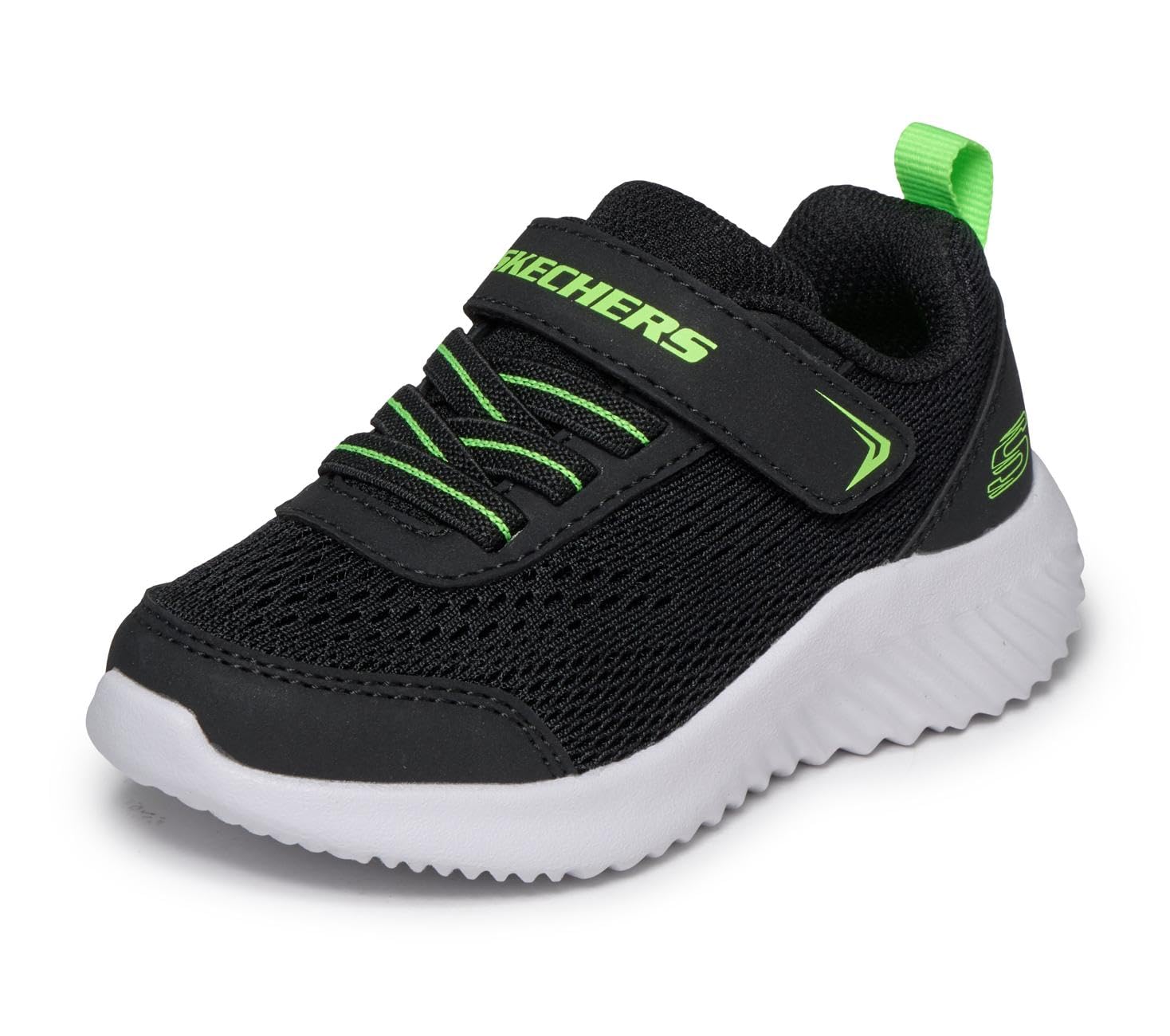 Skechers Men's Black Bounder - Quantarun Sneaker In Size 9 | Textile/Synthetic, Machine Washable