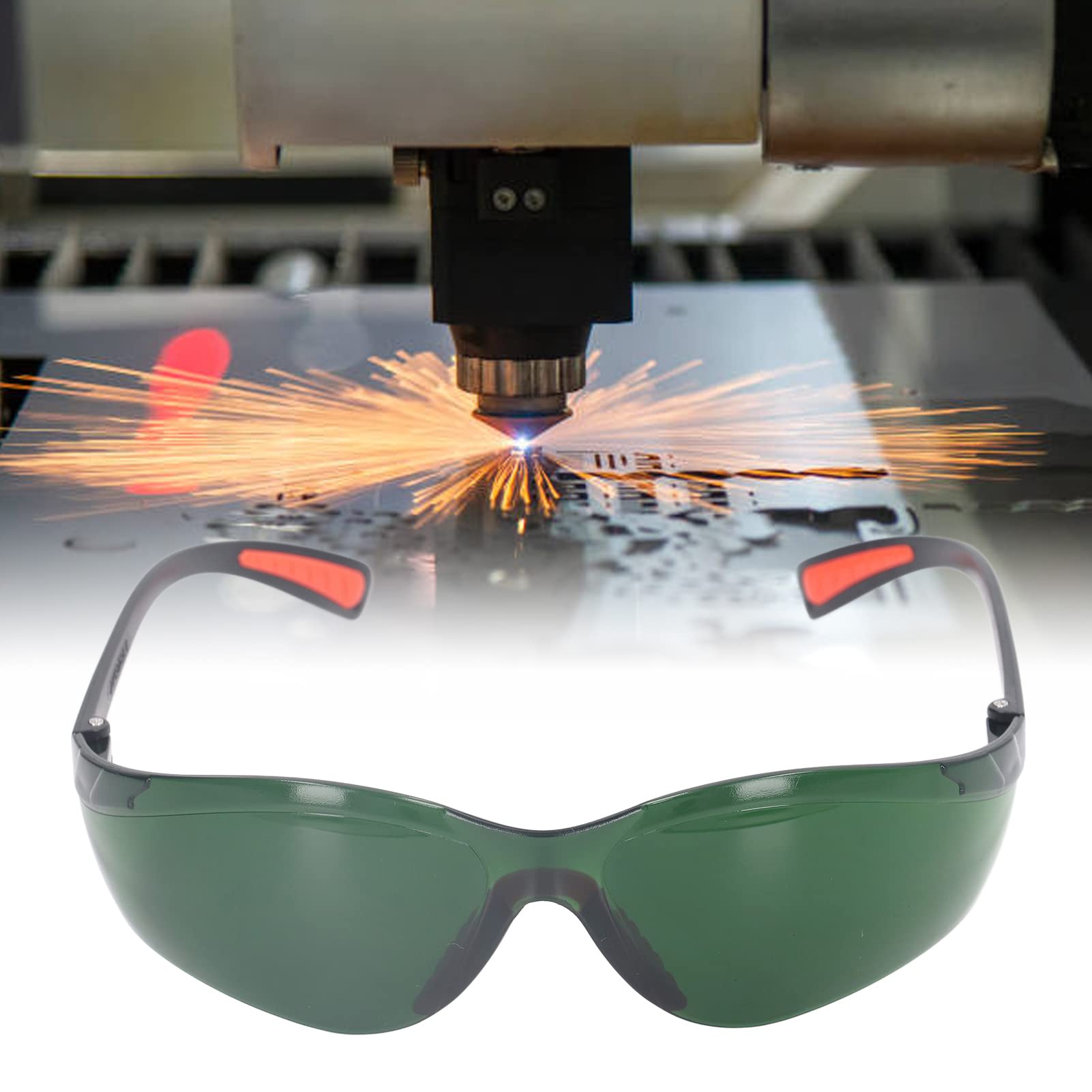 Okulary Spawalnicze Profesjonalne z Ochroną UV i Filtr 3.0, Uniwersalne Okulary do Spawania Jasnozielony dla Bezpieczeństwa, Ochrona IR i Wszystkich Typów Spawania