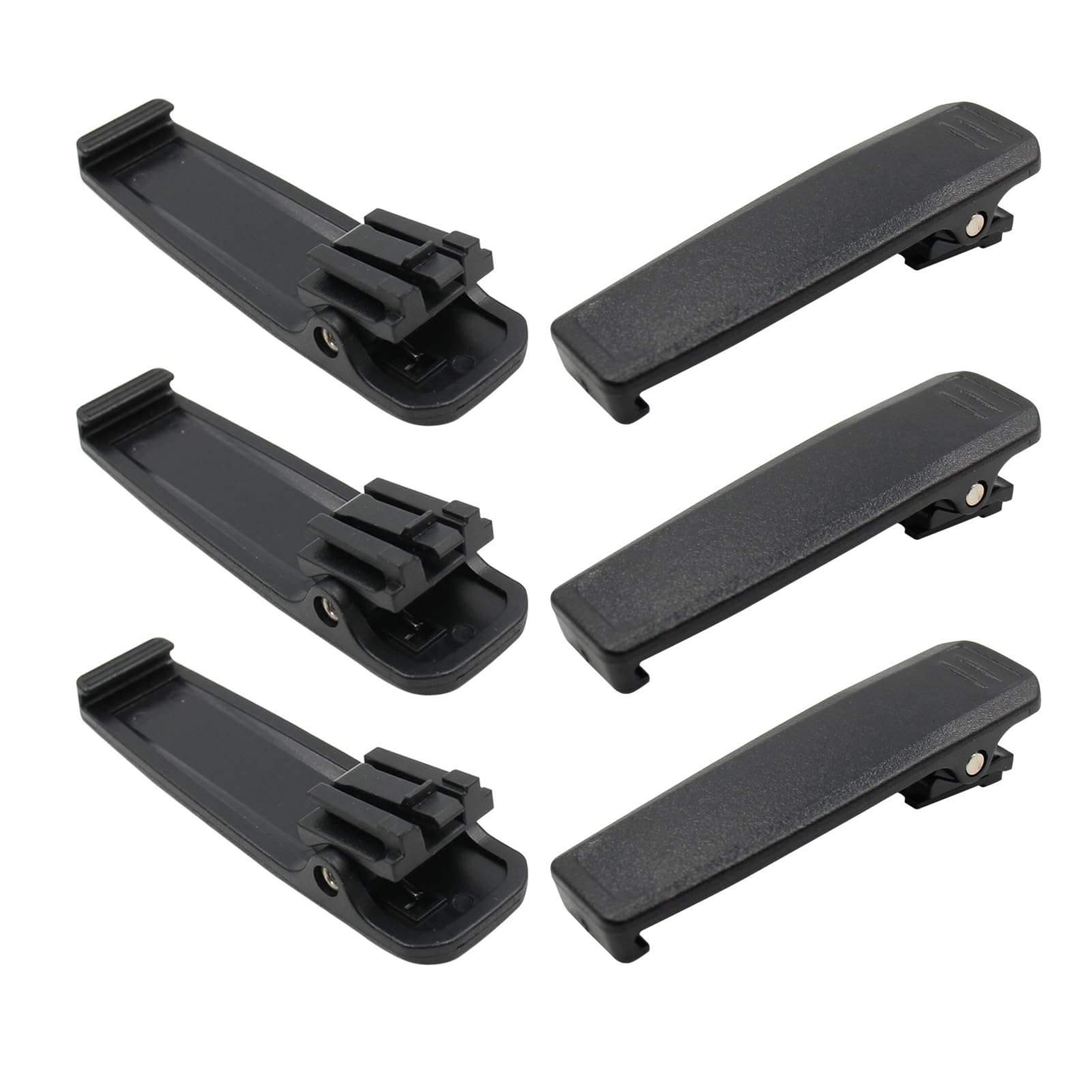 Afadorable 6Pcs MB-133 Belt Clip Replacement for Motorola F1000 F2000 F2100 F2100D F3400 F4400 A16 A25 R30 M25 M37 M93D Two Way Radio, BP-278 BP-279 BP-280 Battery Clip