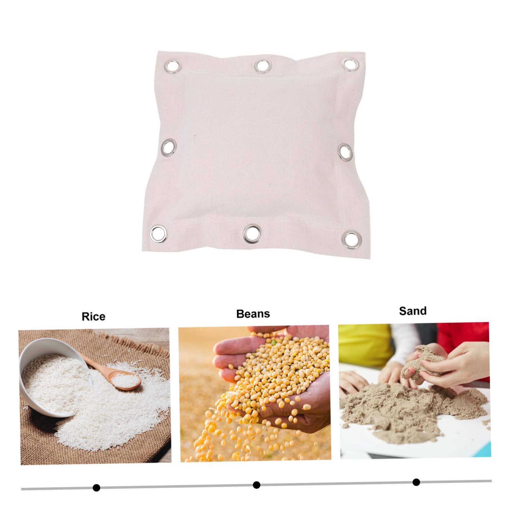 Garneck 1pc Thickened Large Wing Wall Target Durable Boxing Hanging Bag for Training Home Gym Use Beige Color Fillable with Rice Beans