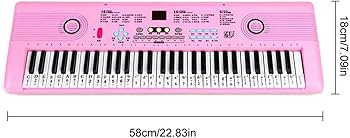 Amazon | 電子キーボード 61 キーデジタル電子ピアノ