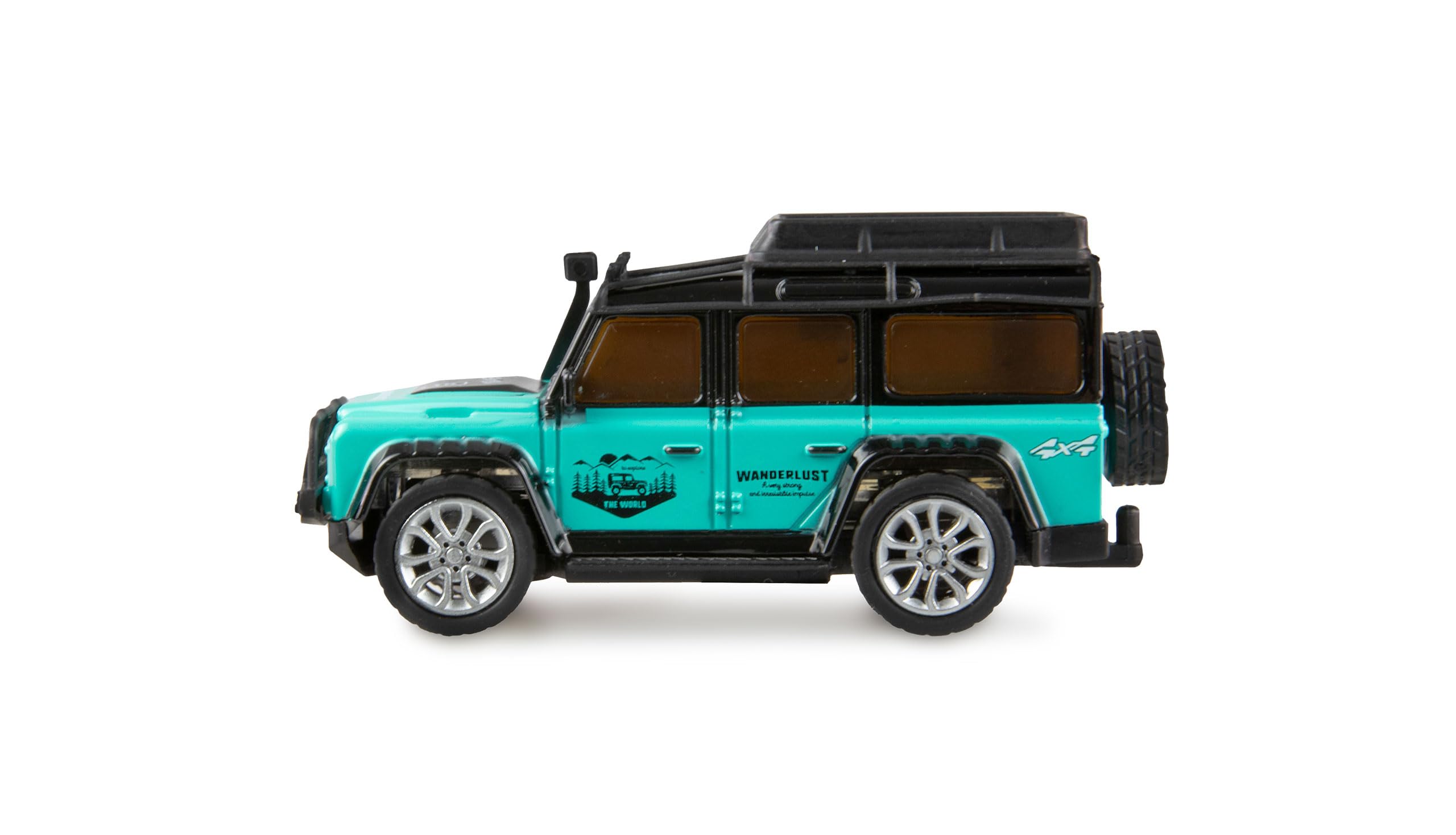 Amewi RC samochód terenowy Die Cast zdalnie sterowany 1:64 RTR Petrol