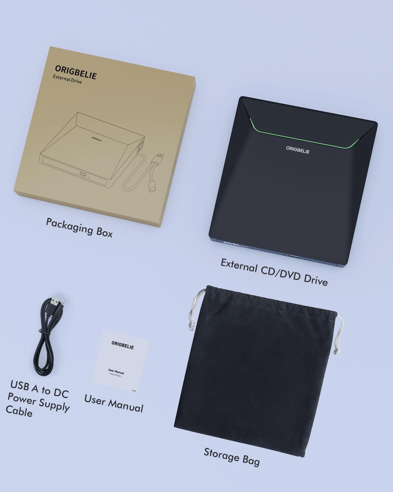 Nuovo Masterizzatore DVD Esterno, USB 3.0 Lettore DVD Esterno con Adattatore Ethernet RJ45, 3 Porte USB e 2 Porte TF/SD Card, Lettore CD Esterno per PC Portatile MacBook Pro/Air Windows Linux Mac OS