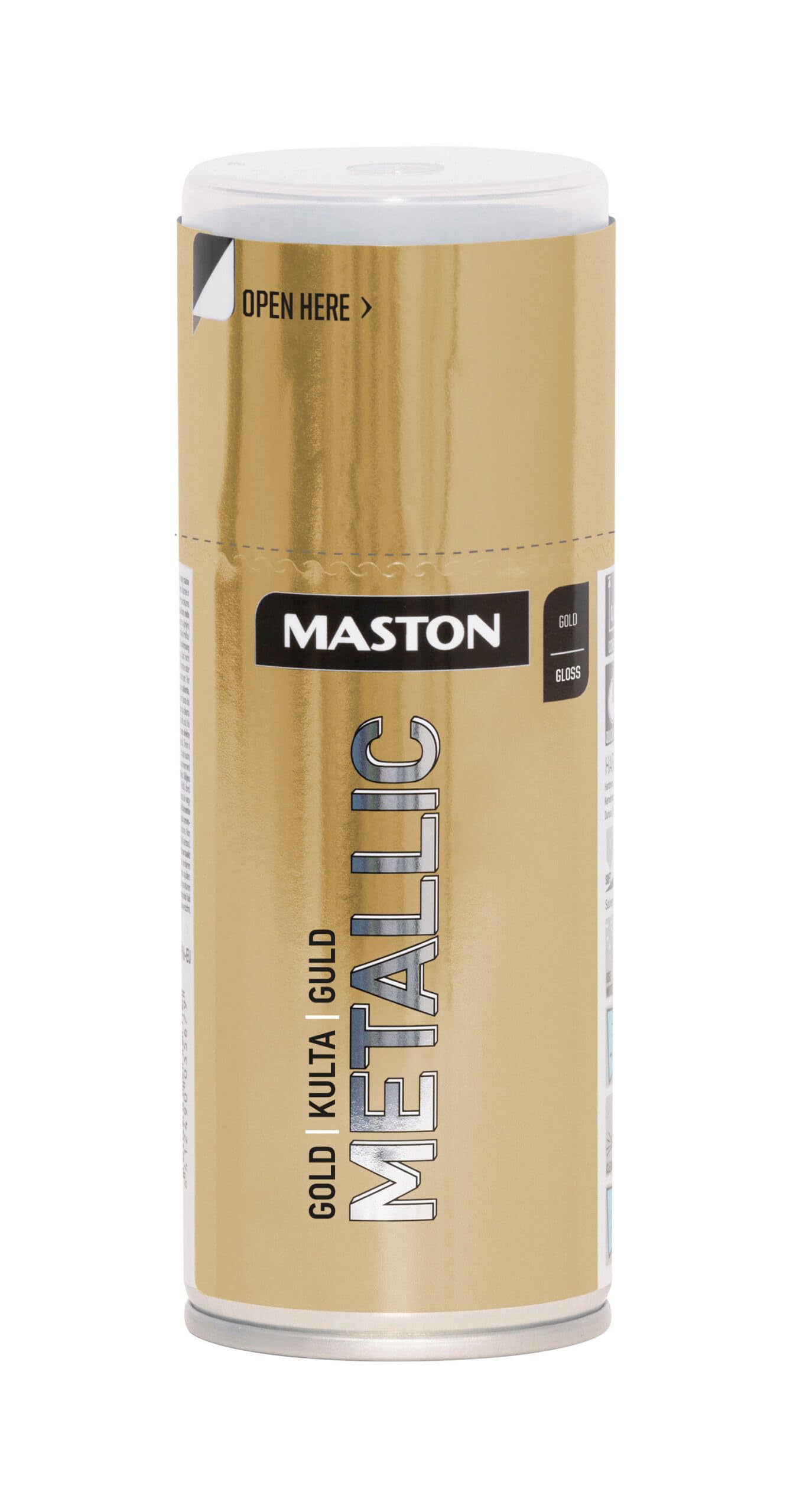 Maston Gold Spray Paint Metallic Gloss 150Ml